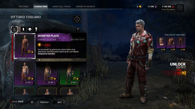1704827620 925 Dead by Daylight Tous les cosmetiques DOMREBEL – Listes