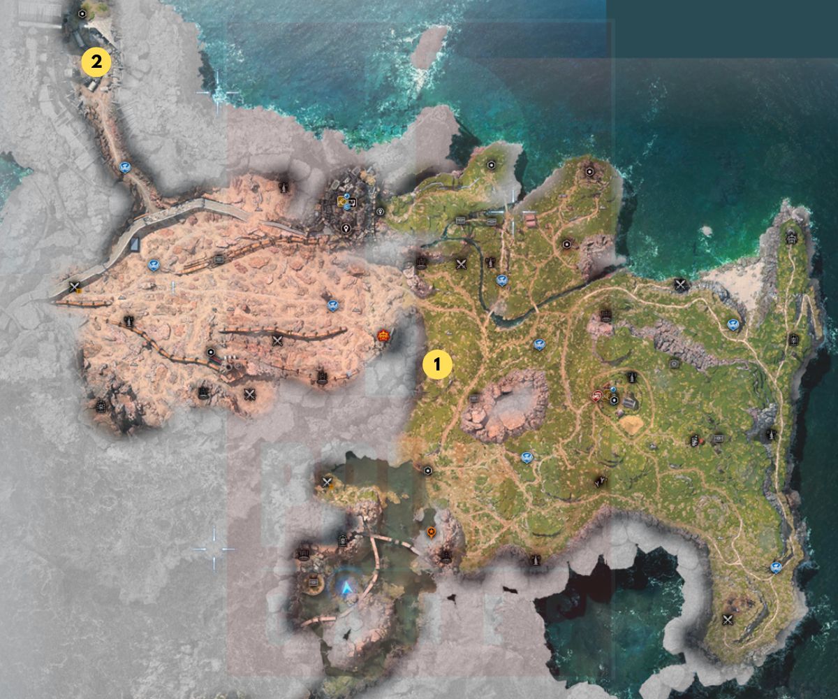 Image des emplacements de renseignements de l’excavation des prairies dans Final Fantasy 7 Rebirth.