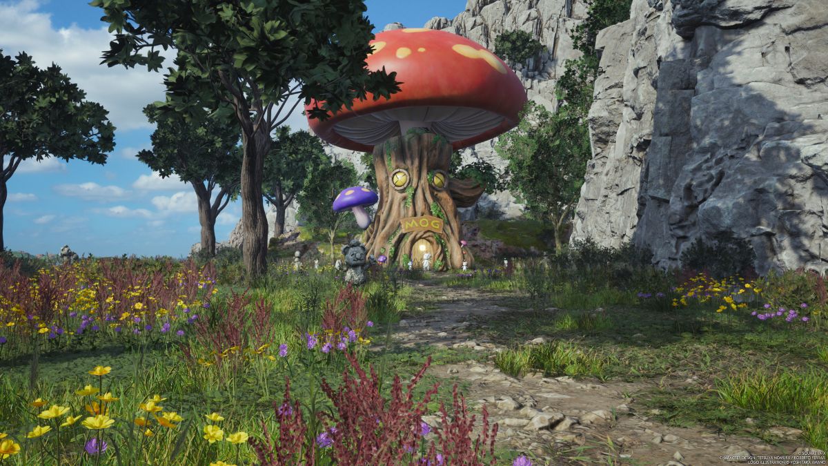 Capture d’écran du Junon Moogle Emporium dans Final Fantasy 7 Rebirth.