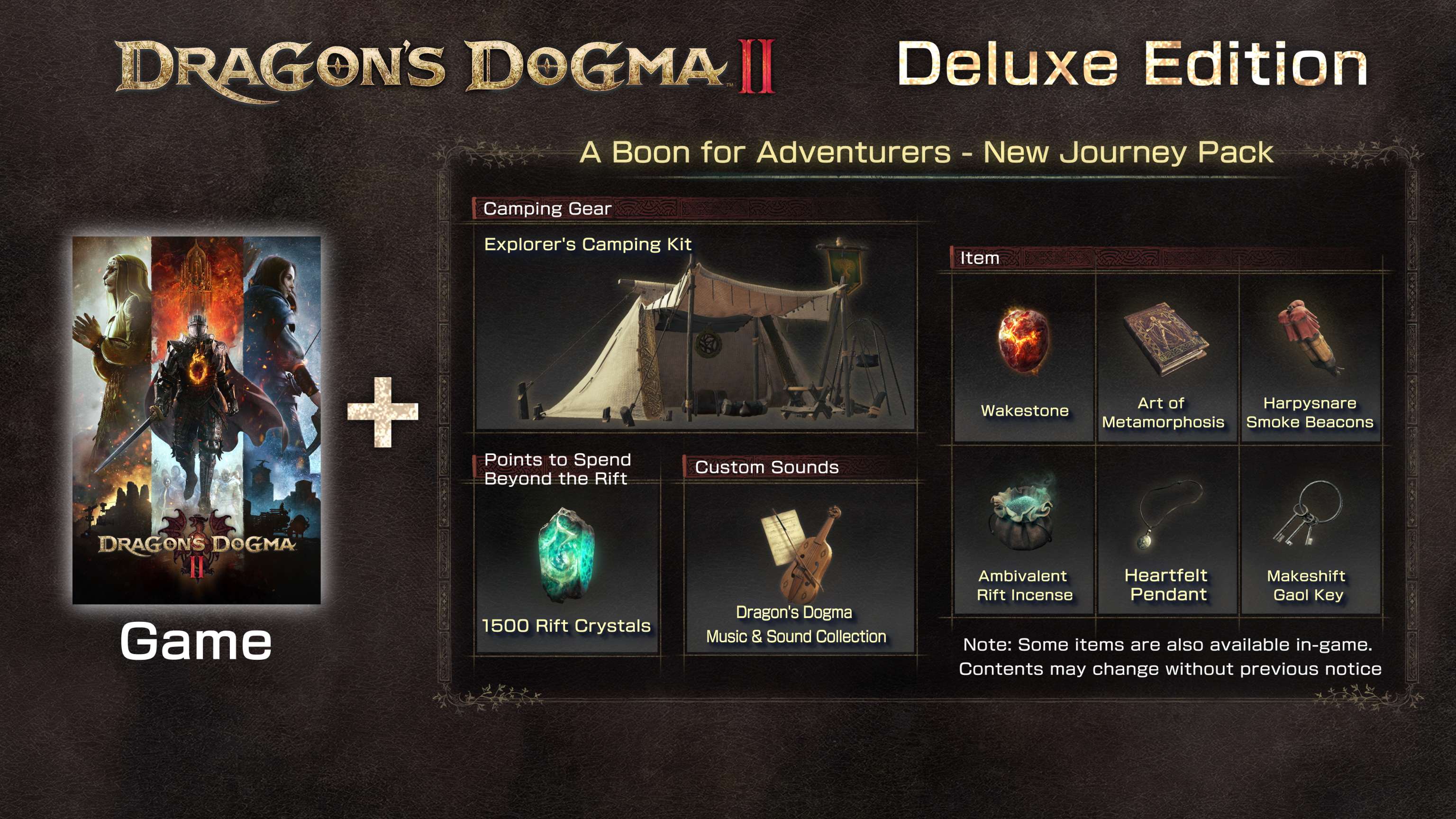 Objets de l’édition Deluxe de Dragon’s Dogma 2